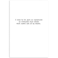 Think Before Greeting Card