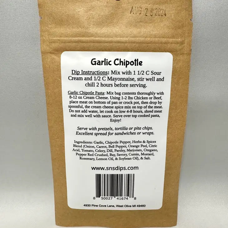 Garlic Chipotle Dip Mix