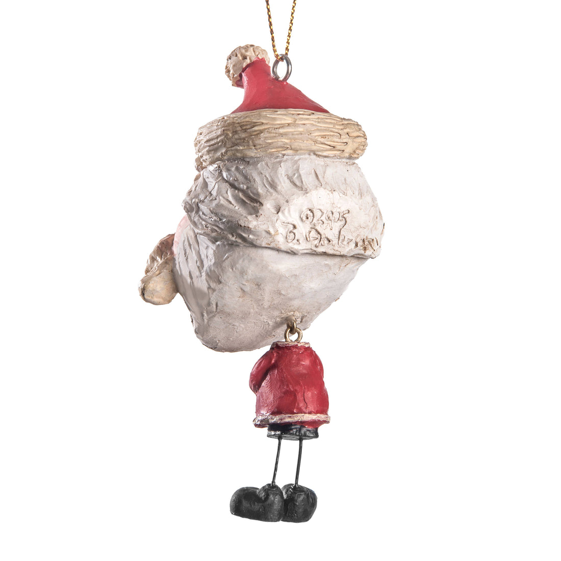 Santa Ornament With Rough Beard