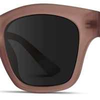 Sedona Frosted Brown Frame Black Lens Polarized Sunglasses