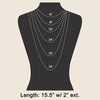 Metallic Heart Classic Chain Necklace