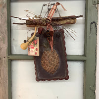 Beeswax Pineapple + Bee Hanging Decor