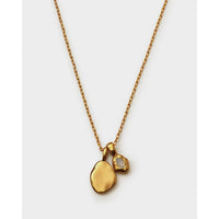 BIRTHSTONE NECKLACE | JUNE | Moonstone | 15 3/4" + 1 15/16" extender