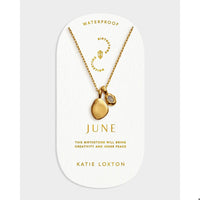 BIRTHSTONE NECKLACE | JUNE | Moonstone | 15 3/4" + 1 15/16" extender