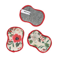 RE:usable Sponges (Set of 3) - Flora: Cream