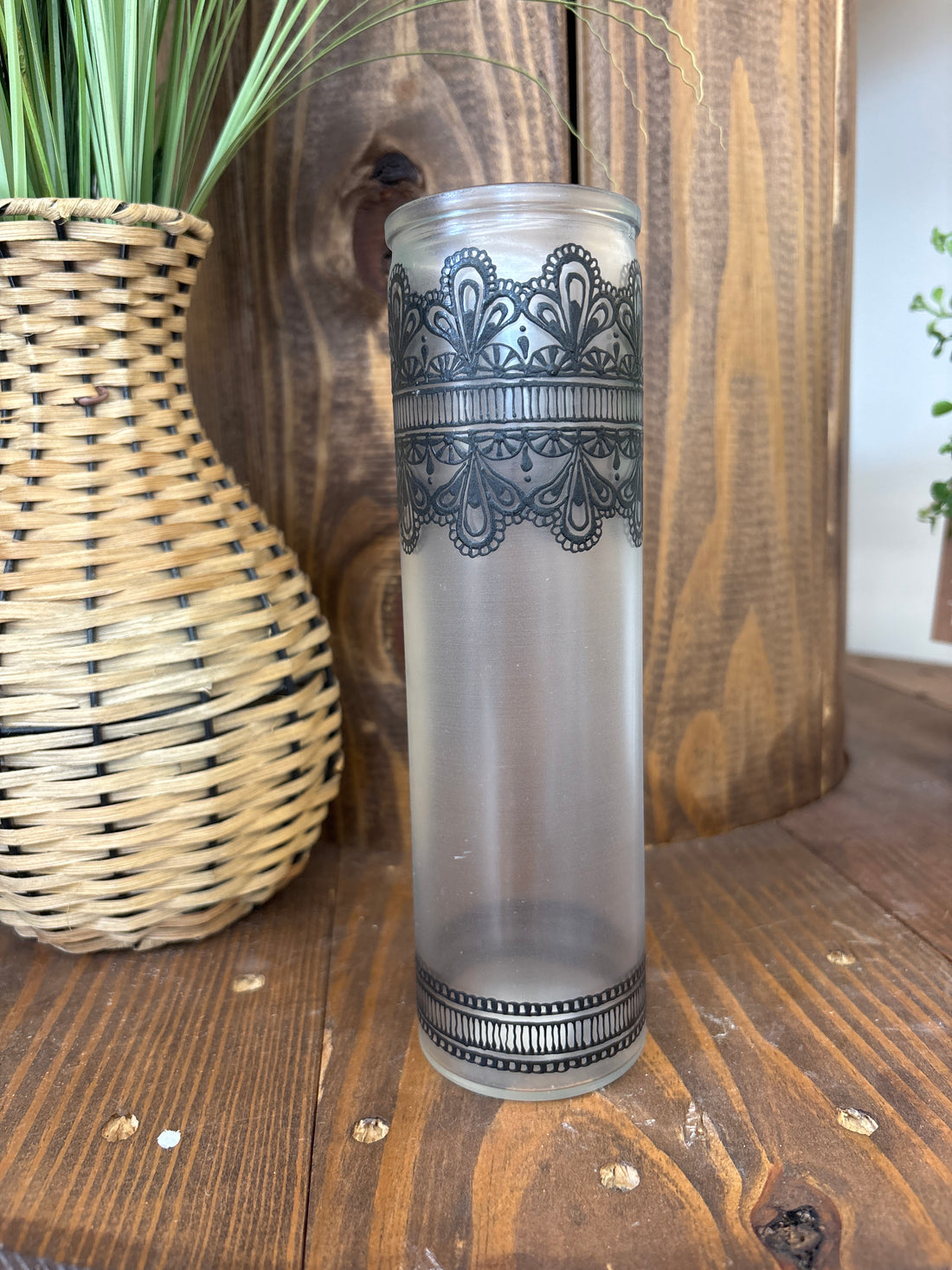 Bohemian Henna Style Vase (multiple color options)