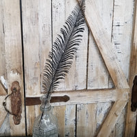 Black Glitter Feather Pick