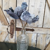 Rounded Blue Velvet Poinsettia