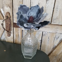 Rounded Blue Velvet Poinsettia