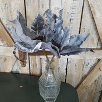 Pointed Blue Velvet Poinsettia