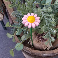 Painted Wood Daisies