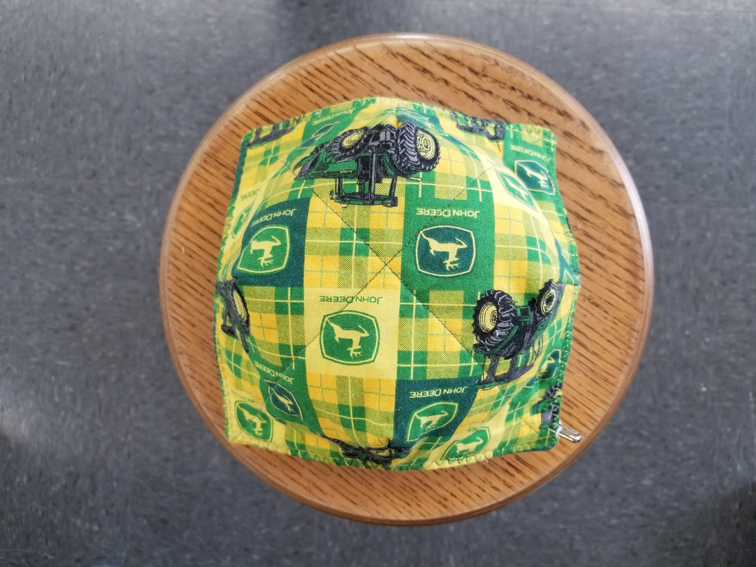 John Deere Plaid Bowl Cozy