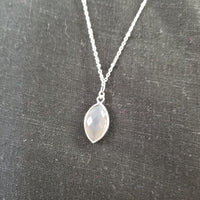 Silver Agate Necklace