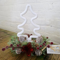 Pheasant Feather Tree Light Arrangement