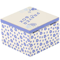 Blue Floral Prayer Box Hinged Box
