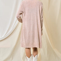 Long Sleeve Open Cardigan - Oatmeal