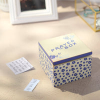 Blue Floral Prayer Box Hinged Box