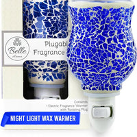 Plugables® Fragrance Vase - Blue Mosaic Wax Warmer