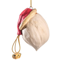 Santa Head Ornament With Cocked Hat