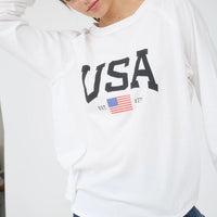 USA Long Sleeve Raglan