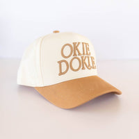 OKIE DOKIE Unisex Trucker Hat: Caramel