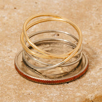 Two Tone Coiled Wire Band Ring