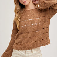 The Autumn Unraveled Sweater - Mocha