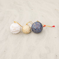 Blue and Gold Christmas Ornament