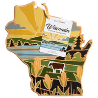 Wisconsin Cutting Board with Artwork
