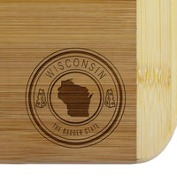 Wisconsin State Stamp Series 11" Cutting Board