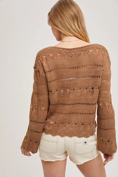 The Autumn Unraveled Sweater - Mocha