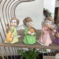 Fine Porcelain Musician Angels - Set of 6