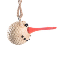 Golf Ball Snowman Ornament