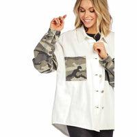 Rhodes Shacket - Cream