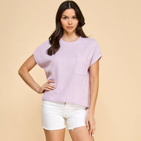 Lavender Knit Top
