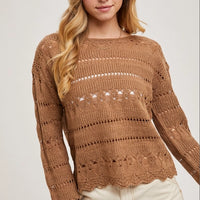The Autumn Unraveled Sweater - Mocha