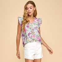 Spring Floral Top