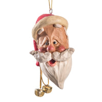 Santa Head Ornament With Thin Face