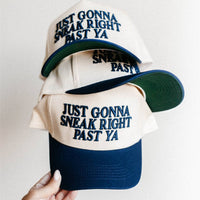 Just Gonna Sneak Right Past Ya - Unisex Hat Navy & Green