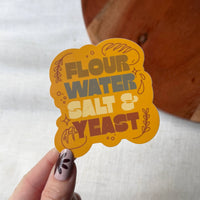 Flour Water Salt & Yeast Sticker