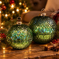Green Diamond Ornament Jar