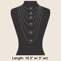 Cross Heart And Pearl Charms Chain Necklace