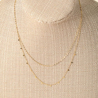Dainty Layered Coin Choker Necklace - Gold