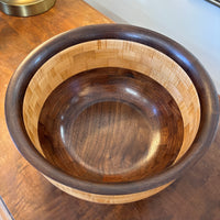 Walnut Segmented Bowl - 10"
