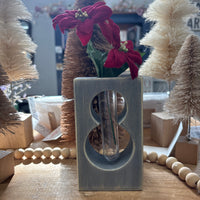 Snowman Wooden Vase