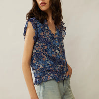 Bohera Dina Coco Floral Pleated Top