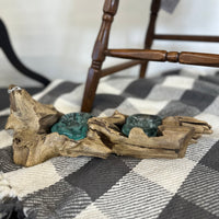 Driftwood + Resin Candle Holder