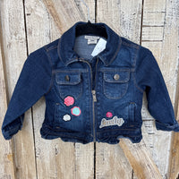 Repurposed Kid's Jacket with Dream Big Butterfly Patch