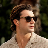 Walker Round Polarized Sunglasses - Green/Brown