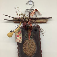 Beeswax Pineapple + Bee Hanging Decor